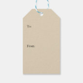 Steampunk Hot Air Ballon Ride grafische lettertype Cadeaulabel (Achterkant)