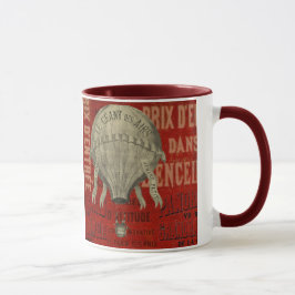 Steampunk Hot Air Ballon Ride grafische lettertype Mok