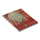 Steampunk Hot Air Ballon Ride grafische lettertype Notitieblok (Schuin)