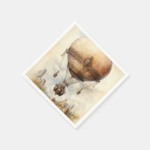 Steampunk Hot Air ballon Servet (Hoek)