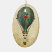 Steampunk Hot Air-ballon, speciaal Ornament (Links)