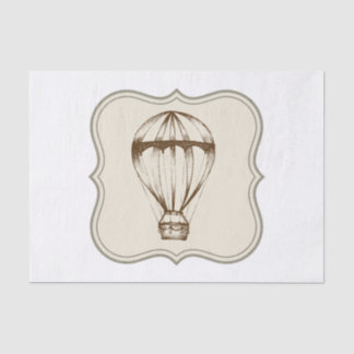 Steampunk  Hot Air ballon Tissuepapier