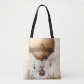  Steampunk Hot Air ballon Tote Bag (Voorkant)