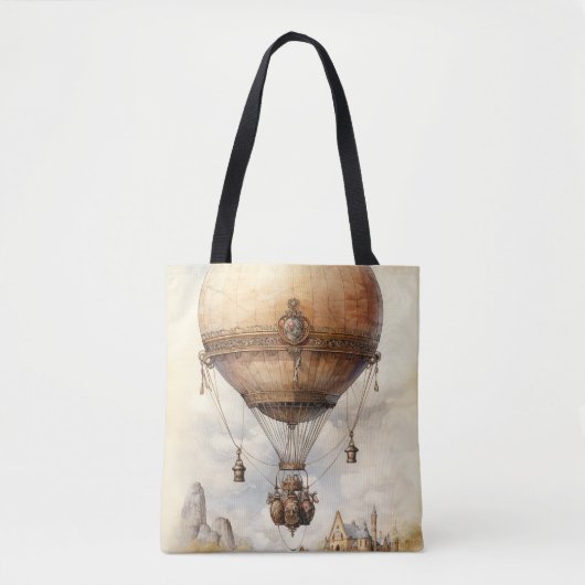  Steampunk Hot Air ballon Tote Bag (Voorkant)