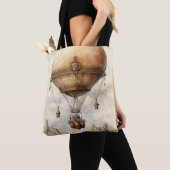  Steampunk Hot Air ballon Tote Bag (Dichtbij)