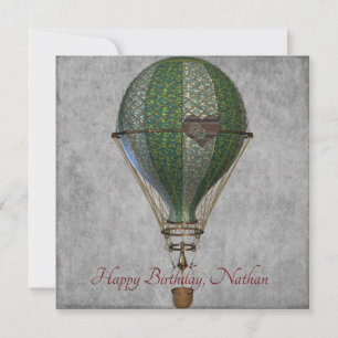 Steampunk Hot Air ballon, zaterdag Kaart