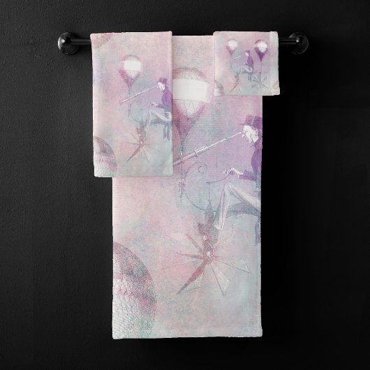 Steampunk Hot Air-ballonnen |  Feminine Bad Handdoek