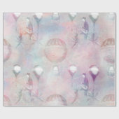 Steampunk Hot Air-ballonnen |  Feminine Cadeaupapier (Vlak)