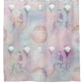 Steampunk Hot Air-ballonnen |  Feminine Douchegordijn (Voorkant)