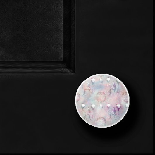 Steampunk Hot Air-ballonnen |  Feminine Keramische Knop