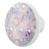 Steampunk Hot Air-ballonnen |  Feminine Keramische Knop (Rechts)