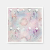 Steampunk Hot Air-ballonnen | Feminine Servet (Voorkant)