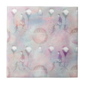 Steampunk Hot Air-ballonnen |  Feminine Tegeltje (Voorkant)