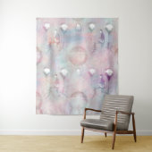 Steampunk Hot Air-ballonnen |  Feminine Wandkleed (In situ)