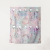 Steampunk Hot Air-ballonnen |  Feminine Wandkleed (Voorkant)