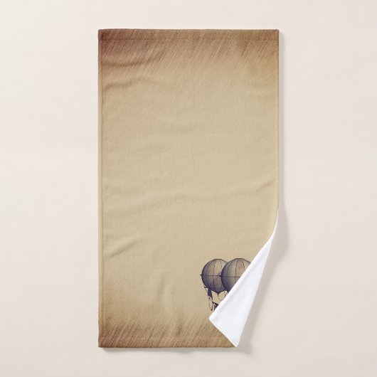 Steampunk Hot Air-ballonnen met schip Bad Handdoek (Handdoek)