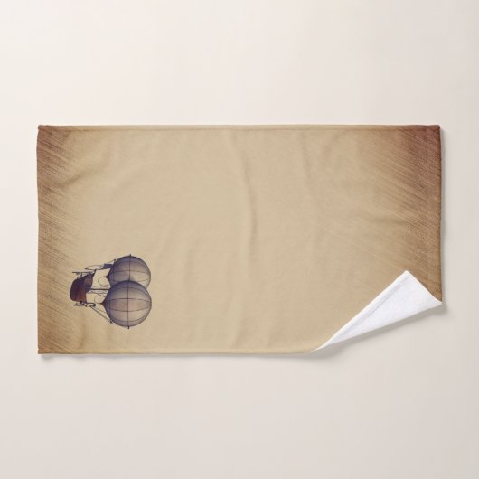 Steampunk Hot Air-ballonnen met schip Bad Handdoek (Handdoek)