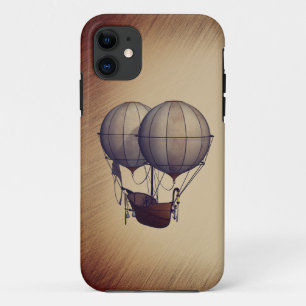 Steampunk Hot Air-ballonnen met schip Case-Mate iPhone Case