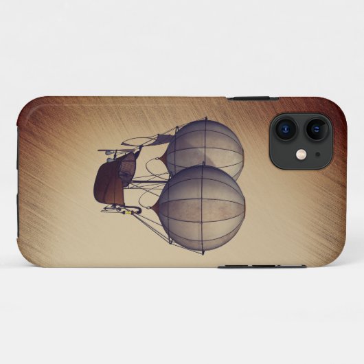 Steampunk Hot Air-ballonnen met schip Case-Mate iPhone Case (Achterkant (horizontaal))
