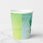 Steampunk Hot Air-ballonnen met Ship Green Papieren Bekers (Rechts)