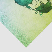 Steampunk Hot Air-ballonnen met Ship Green Tissuepapier (Detail)