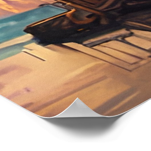 Steampunk Houseboot Poster (Hoek)