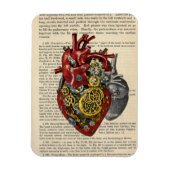 Steampunk Human Heart Anatomie Sci Fi Art Magneet (Verticaal)