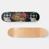 Steampunk Human Heart Anatomie Sci Fi Art Persoonlijk Skateboard (Horizontaal)