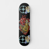 Steampunk Human Heart Anatomie Sci Fi Art Persoonlijk Skateboard (Voorkant)