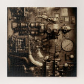 Steampunk Humanoïde Mechanische Robot ~ * ~ Legpuzzel (Horizontaal)