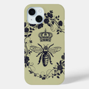 Steampunk imker baas Lady Bee Queen Crown iPhone 15 Case