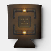 Steampunk in de machinekamer "Houd kalm en stoam a Blikjeskoeler (Achterkant)