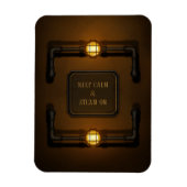 Steampunk in de machinekamer "Houd kalm en stoam a Magneet (Verticaal)