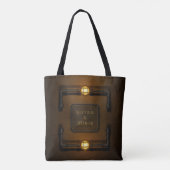 Steampunk in de machinekamer "Houd kalm en stoam a Tote Bag (Achterkant)