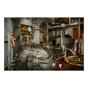 Steampunk - In de machinekamer Poster