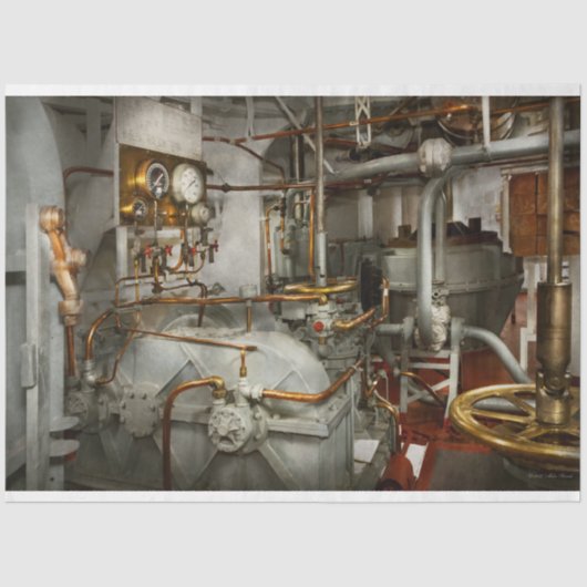 Steampunk - In de machinekamer Tissuepapier (Voorkant)