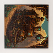 Steampunk in Pixel Legpuzzel (Horizontaal)