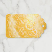 Steampunk Industrial Clockwork Paarse en Roze Cadeaulabels (Voorkant (horizontaal))