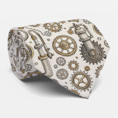 Steampunk Industrial Custom Necktie Tie Stropdas (Opgerold)