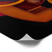 Steampunk Industrial Geometry Art Poster (Hoek)