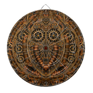 Steampunk Industrial Vintage Clockwork Dartbord