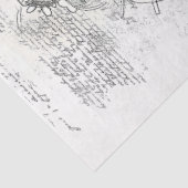 Steampunk Industriële Blauwdruk Stijl M8 Decoupage Tissuepapier (Detail)