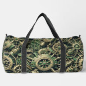 Steampunk Industriële Groene Clockwork Gears Plunjezak (Voorkant)
