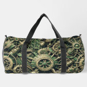 Steampunk Industriële Groene Clockwork Gears Plunjezak (Achterkant)