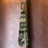 Steampunk Industriële Groene Clockwork Gears Stropdas