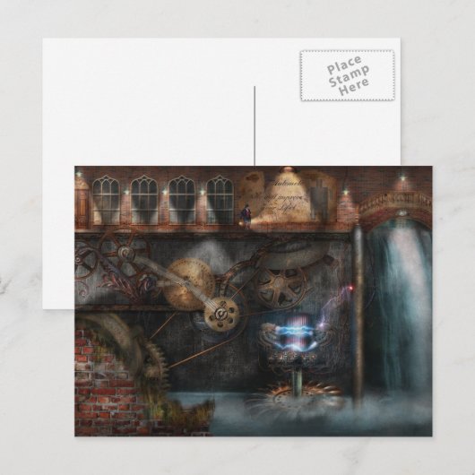Steampunk - Industriële maatschappij Briefkaart (Voorkant / Achterkant)