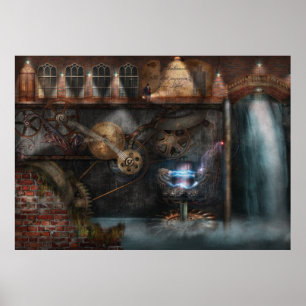 Steampunk - Industriële maatschappij Poster