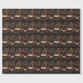 Steampunk Industriële Motor Cadeaupapier (Vlak)