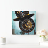 Steampunk industriële petten tandwielen klok (Huis)