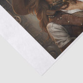 Steampunk Industriële Schoonheid Decoupage Documen Tissuepapier (Detail)